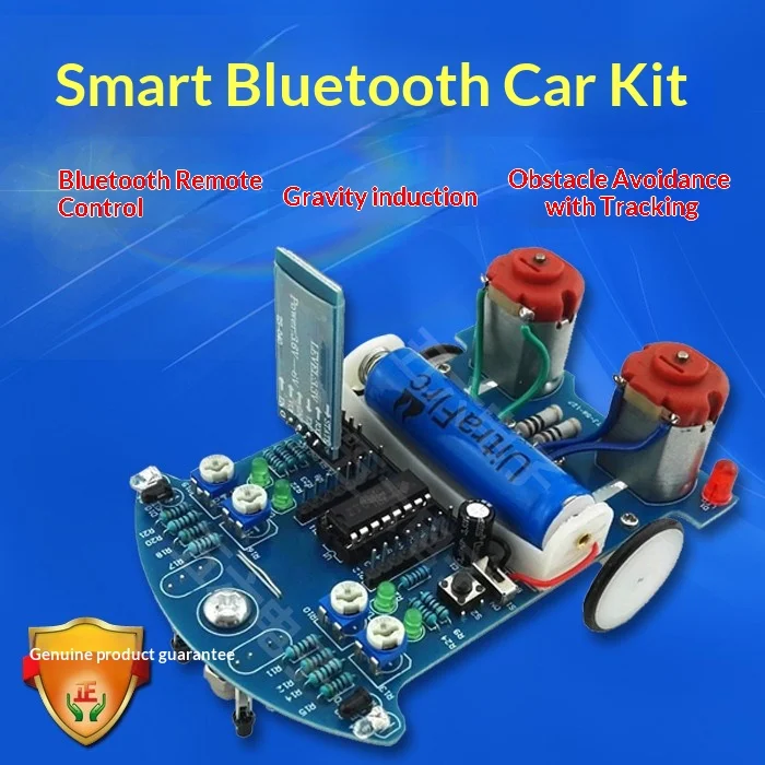 Bluetooth Remote Control Car DIY Kit, Gravity Sensing, Line Following, Obstacle Avoidance, Single-Chip Microcomputer Smart Car