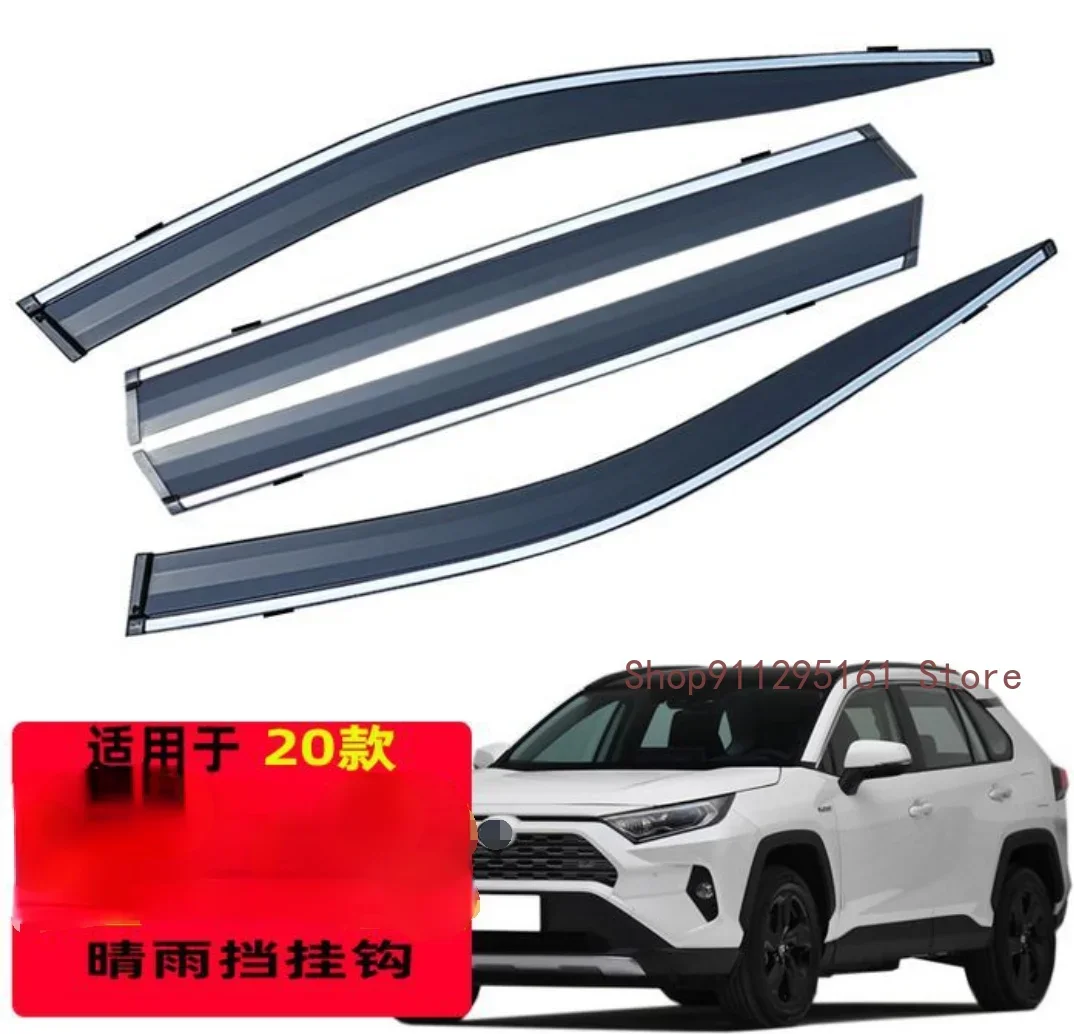 For Toyota Rav-4 Rav4 XA50 2019 2020 2021 Black Weather Shield Window Visor Sun Rain Guards Side Window Deflectors