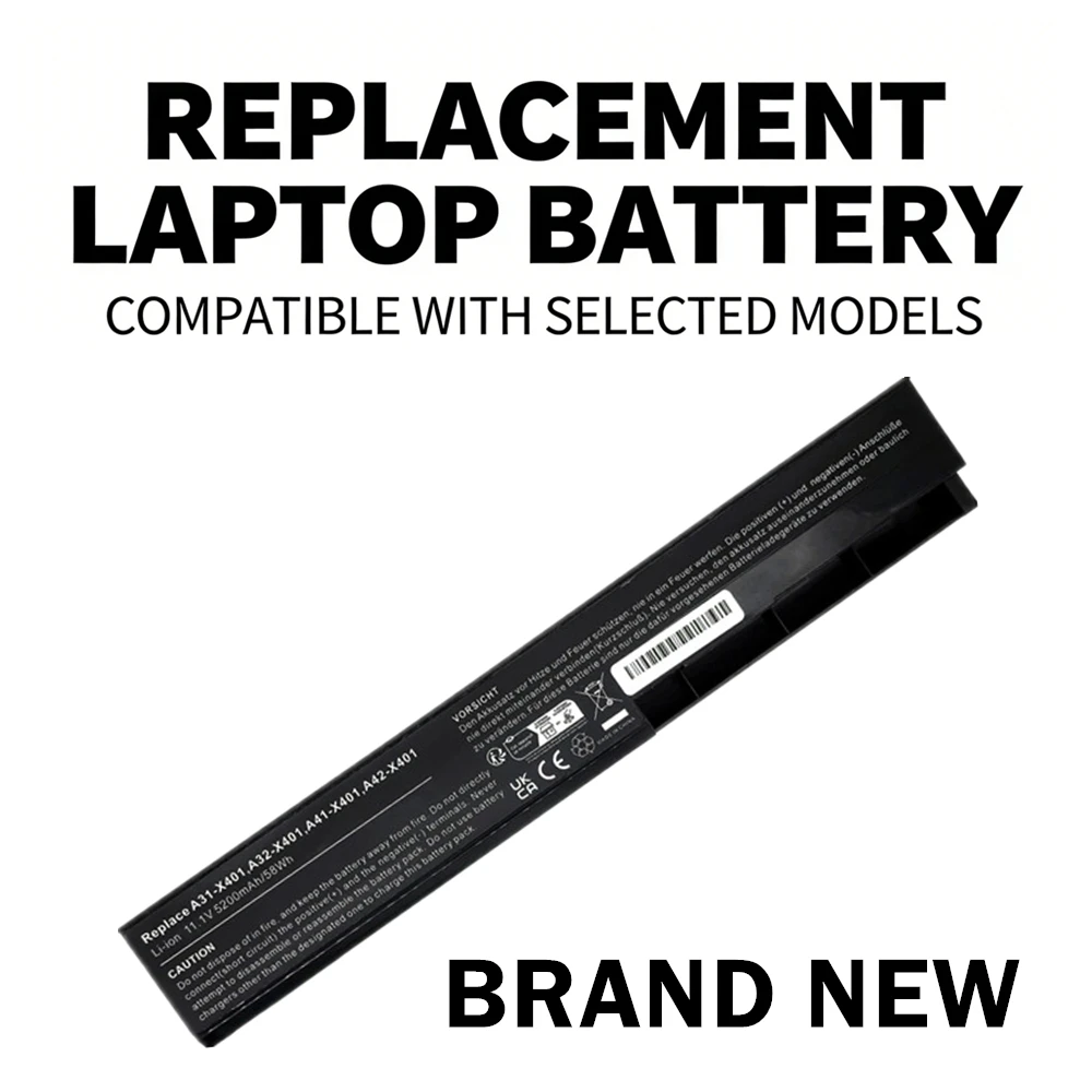 Laptop Battery for For ASUS X401A X401A1 X401U X501A X401U X501U F501A X501 X501A1 X501U X301 X301A X301A1 X301U