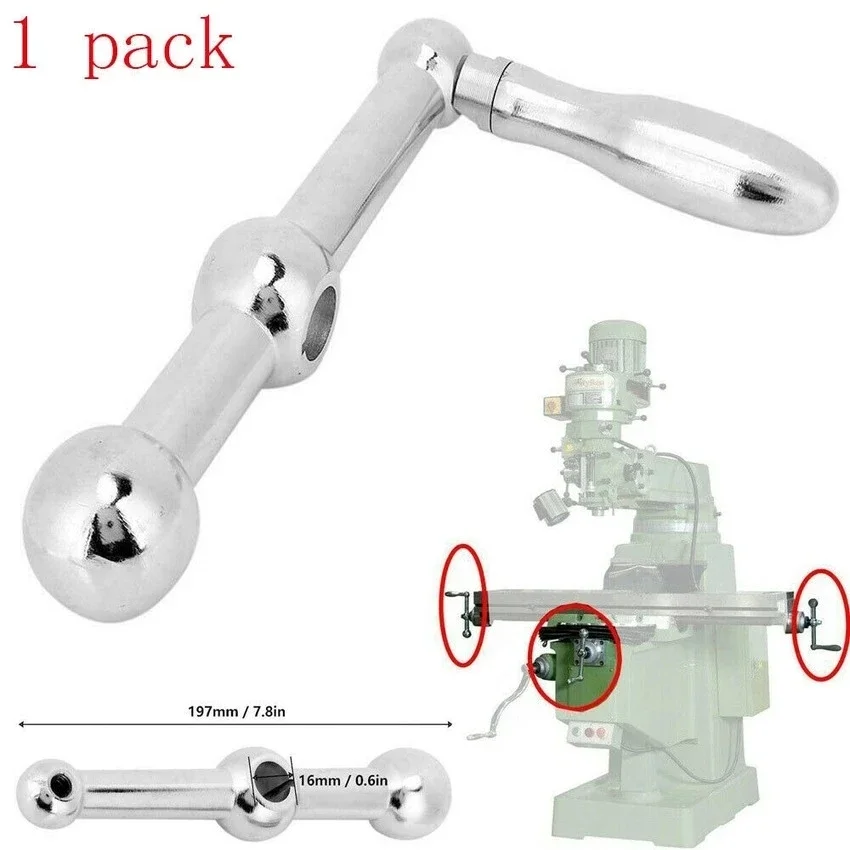 Three Ball Milling Machine Ball Crank Handle Stainless Steel CNC Bridgport 1pc