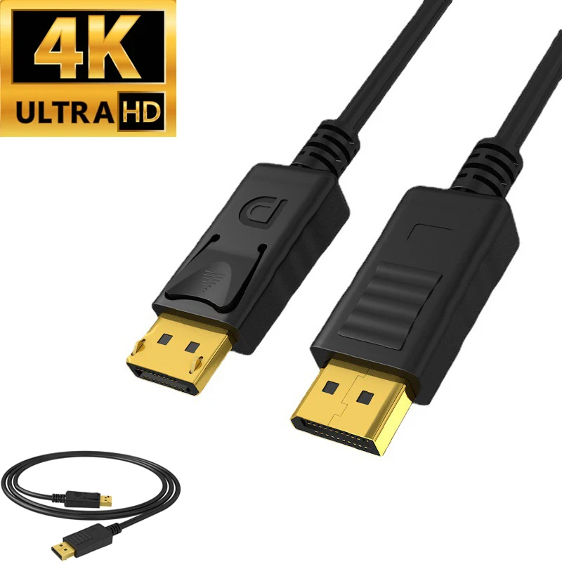 

4K @ 60 Гц адаптер для порта дисплея DP к DP 4k 60 Гц, 3D адаптер для порта дисплея, аудио кабель DP Cabl для ТВ, ПК, ноутбука, PS5 DP кабель 1,2