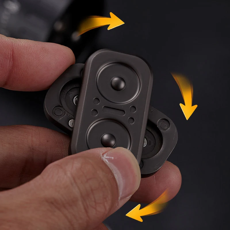 Owl Metal Poker Fidget Rotator Slider Stress Relief Clicker Haptic Finger Spinning EDC Hand Toys Anxiety ADHD Novelty Gifts