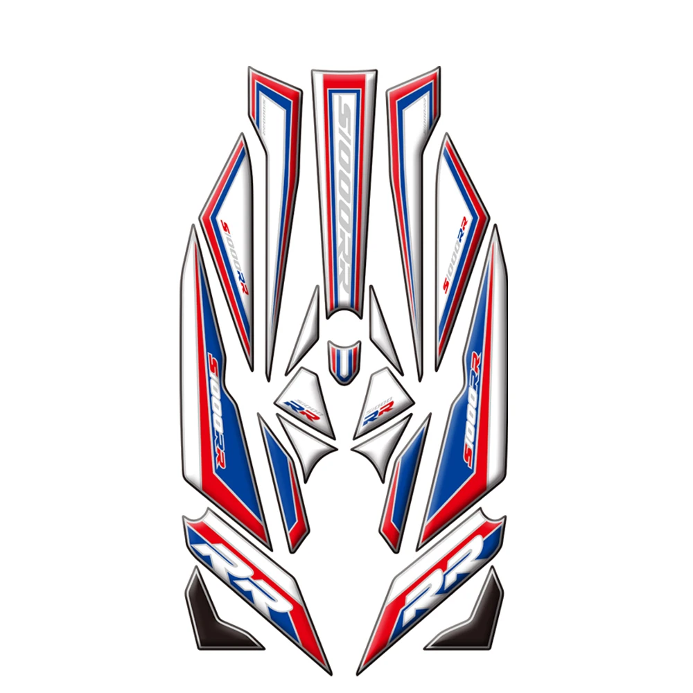 For BMW S1000RR S 1000 RR 2015 2016 2017 2018 Motorcycle Rear Seat  Fairing Paint Protection Decal 3D Gel Protector Sticker