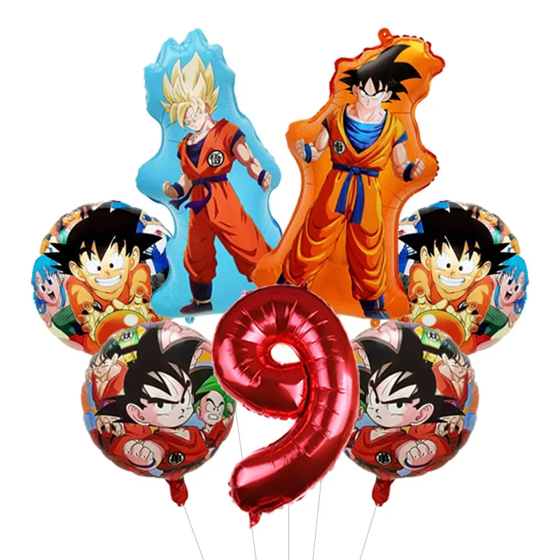 Dragon Ball Z Themen-Bachelor-Party Ballon-Set Vier-Sterne-Folienballon mit Goku-Aufdruck für Anime-Fans Feier – Detail 18