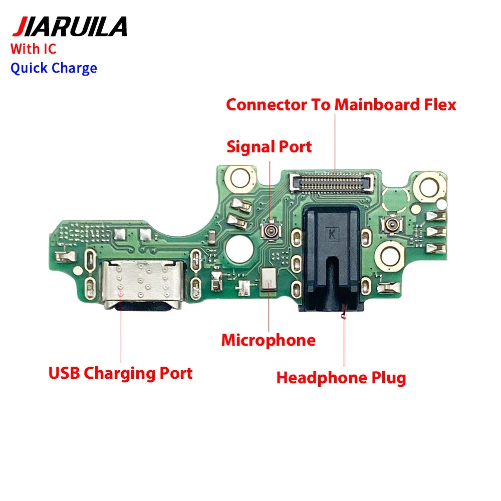 10Pcs Charging Port Flex Cable For Infinix Hot 6 Hot 40i Spark 7 Pro Tecno Pop 2 Plus USB Charger Dock Connector With Microphone