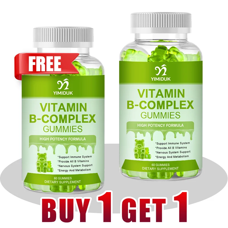 

Жевательные конфеты с комплексом витаминов группы B, для энергии, метаболизма, снятия стресса и поддержки нервной системы, общего оздоровления, без глютена