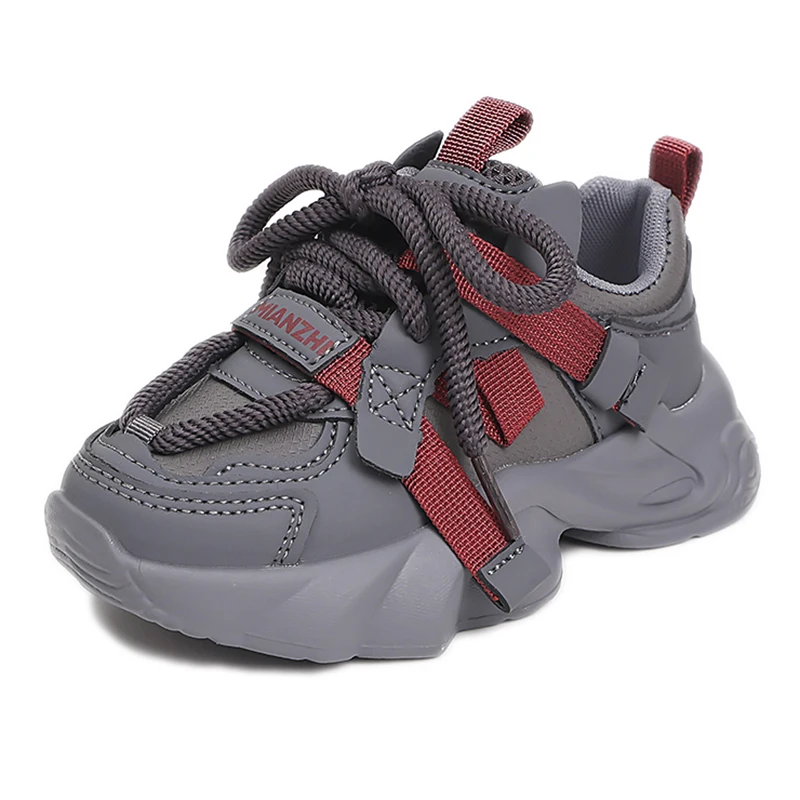 

Autumn Sport Shoes For Children PU Leather Waterproof Teenager Kid's Sneakers Fashion Child Sneakers Boy's Girl's Running Shoes