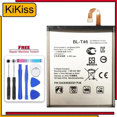 Battery For LG (V40 V50 5G V60) ThinQ V30 V30+ V20 V10 Q8 2018 3000mAh-5000mAh BL-45B1F BL-T46 BL-44E1F BL-T37 BL-T34 BL-T42
