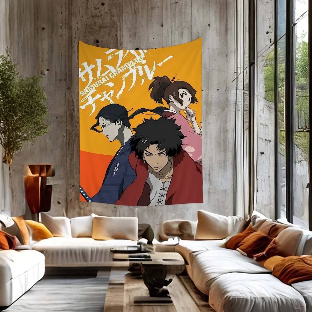 

Anime Samurai Champloo Wall Tapestry Bohemian Wall Tapestries Mandala Wall Hanging Home Decor