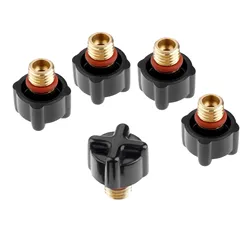 5pcs/set TIG Welding 41V33 Short Back Caps fit for TIG Welding Torches WP-9 WP-20 WP-25 Cutting Consumable Parts Stable Dophee