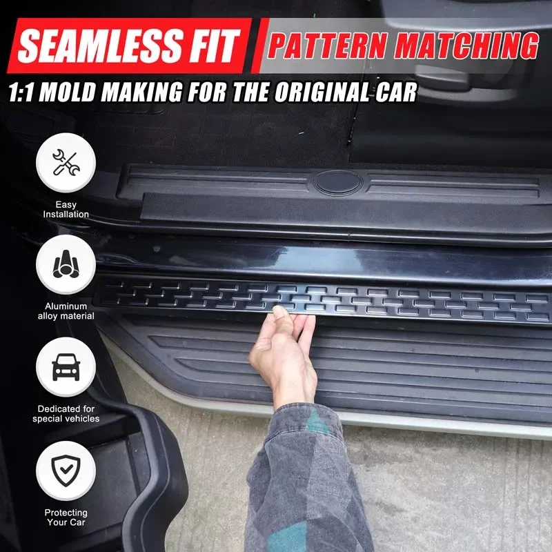 

For Land Rover Discovery 4 LR4 2010 2011 2012 2013-2016 Car Door Sill Protector Plate Entry Guard Trim Stickers Auto Accessories