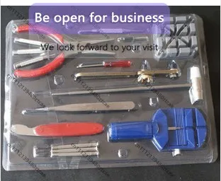 

16-Piece Watch Repair Tool Kit, Professional Watchmaker Maintenance Set for Watch Back Cover & Band Adjustment