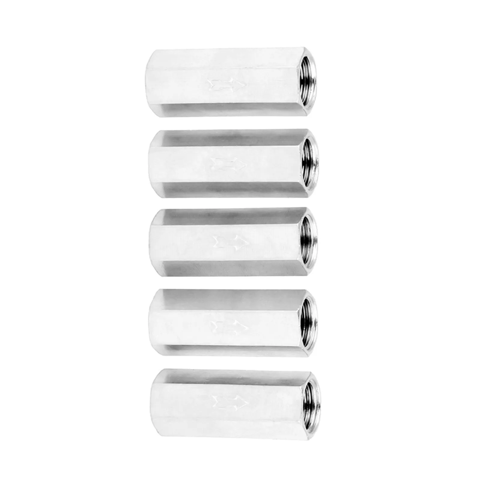 1/4'' Air Check Valve, 5pcs Copper 1/4'' Female Threaded Full Port One Way Air Check Valve Accessory