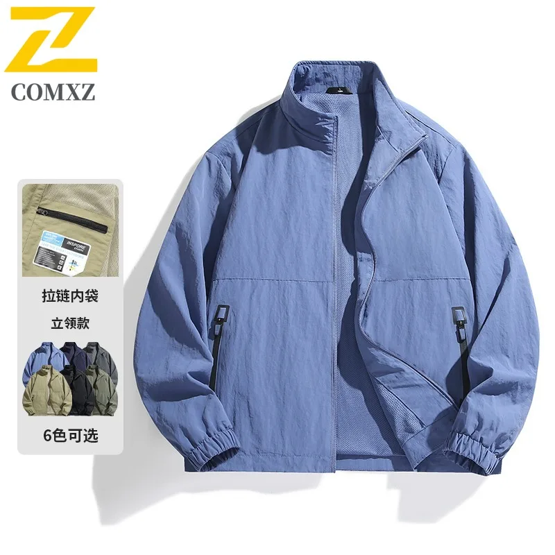 

COMXZ 2025 Men Jacket Autumn Casual Business Sport Coat Big Size Fashion Export Outerwear Trendy Street Style