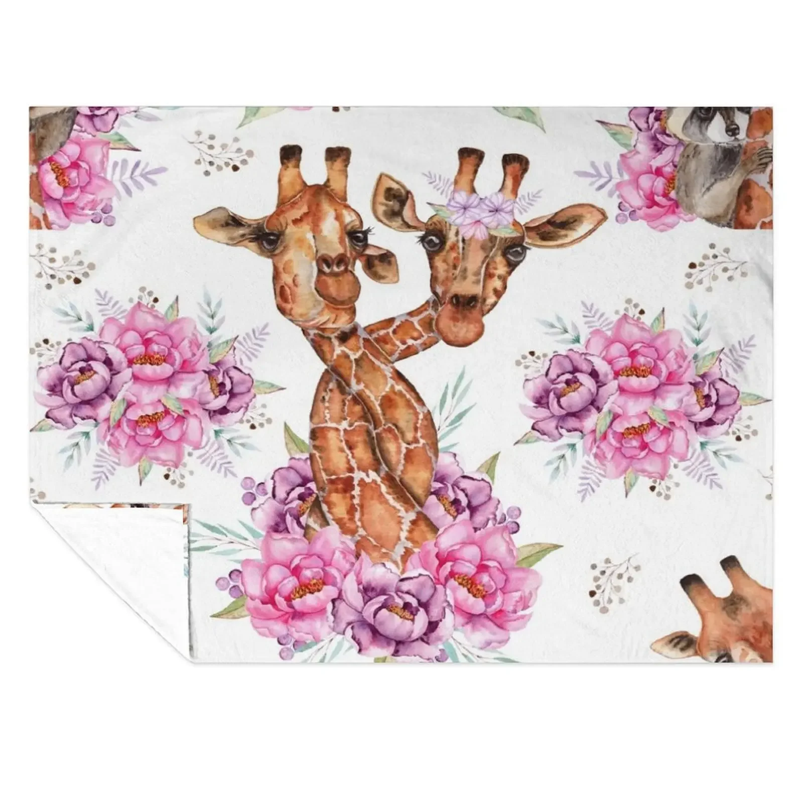 

Giraffe African Safari Throw Blanket manga Plaid on the sofa Sofas Soft Plush Plaid Blankets