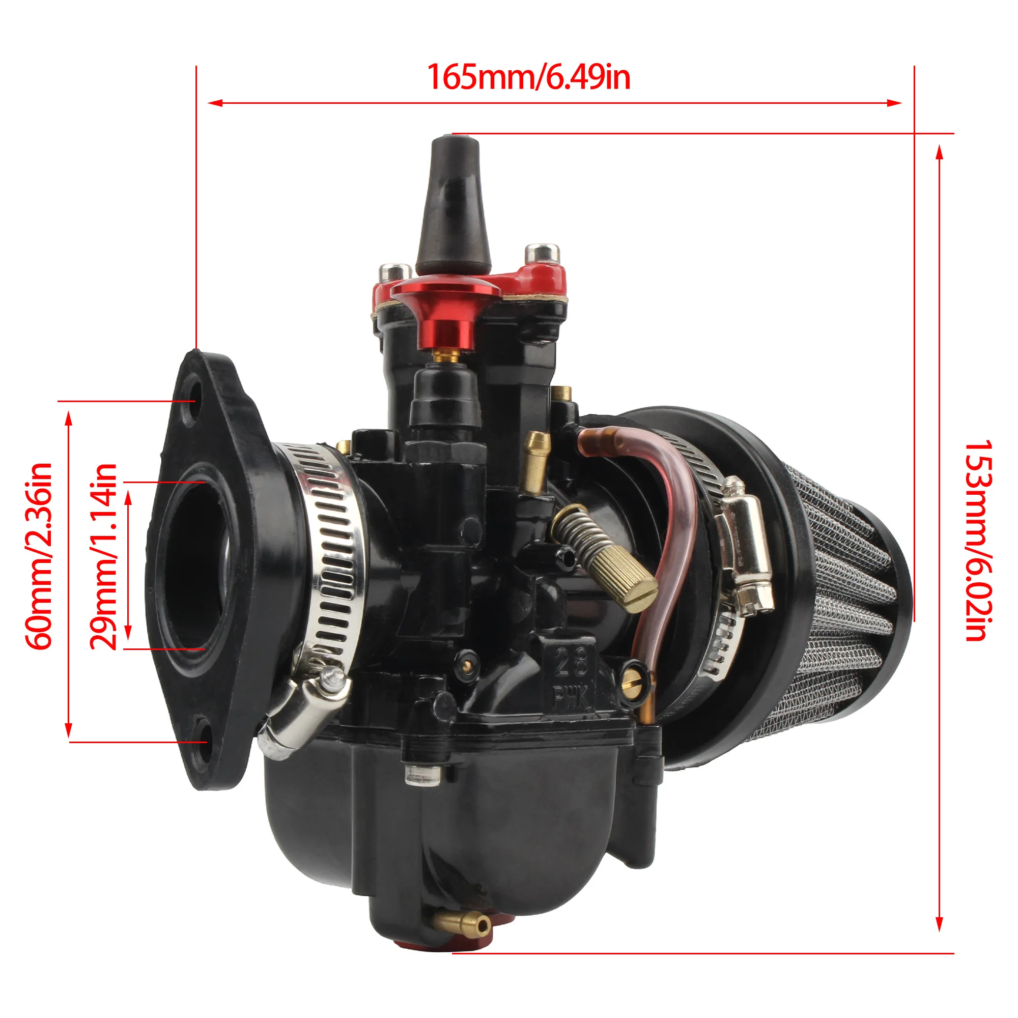 For PWK 28 30 Motorcycle Carburetor 28mm 30mm With Intake Manifold Air Filter Carb Power Jet Motocross ATV Modified Accessories - view 3