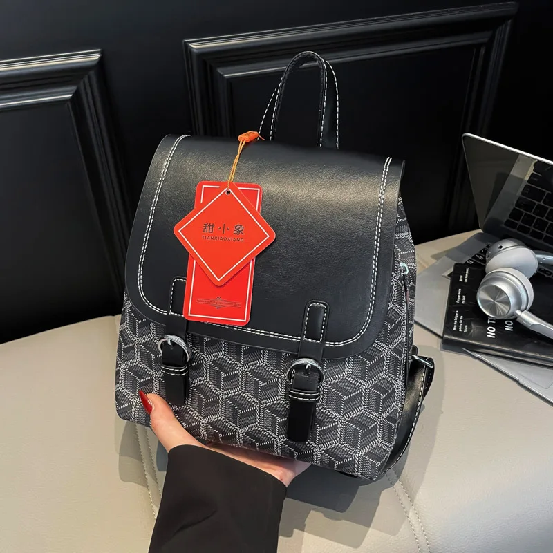 

Женская большая сумка с принтом 2025 года, модный рюкзак большой вместимости и сумка через плечо для путешествий, работы и колледжа