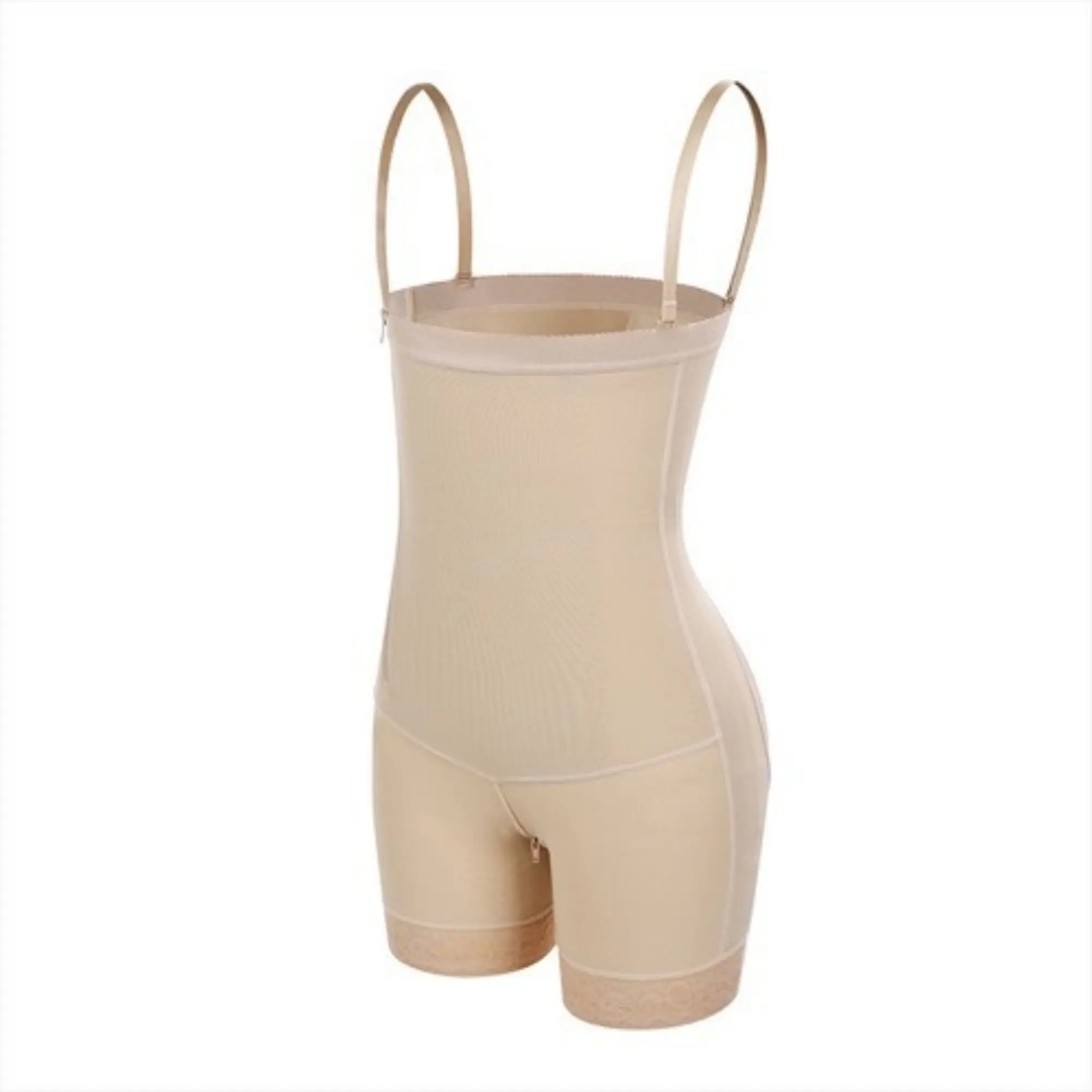 Side Zipper Bodysuit Shapewear High-waisted Belly Lift But Lifter Tummy Control Buttocks Belly Tuck Wear Breathable Body Corset