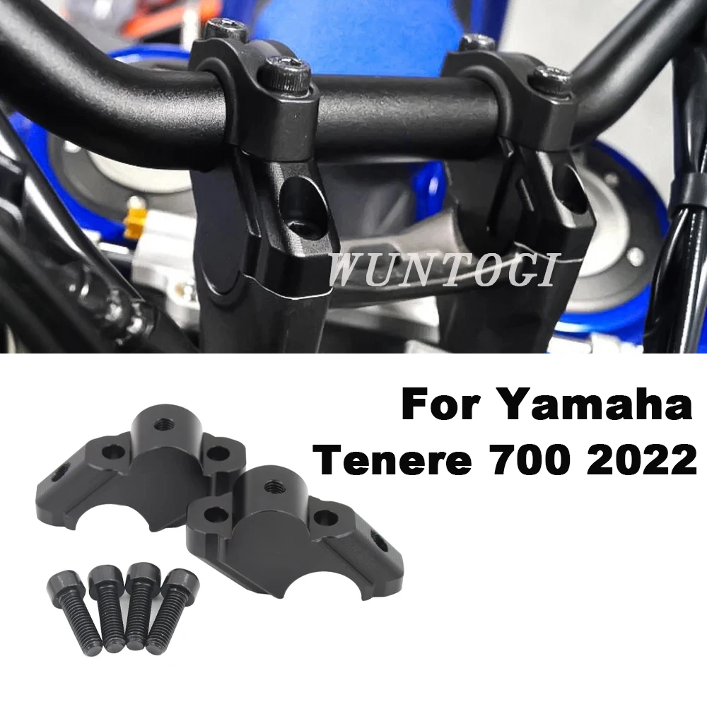 

For Yamaha Tenere 700 Motorcycle Accessories Handlebar Risers Up30mm Move Back 21mm Handle Bar Mount Clamp Adapter T7 Tenere700