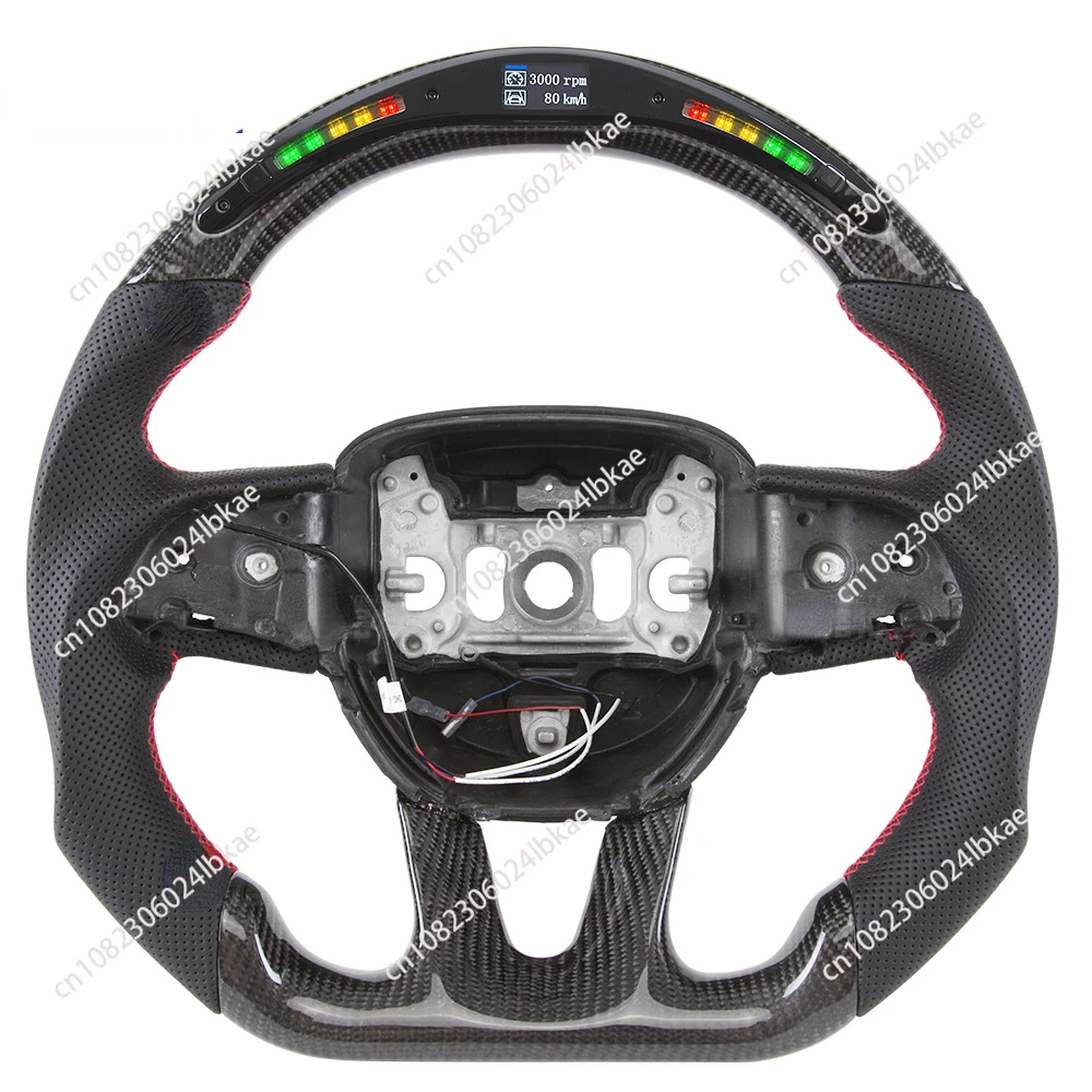 Applicable to Dodge Dodge Dodger Ram Steam Sports Racing Led Carbon Fiber Steering Wheel Modification