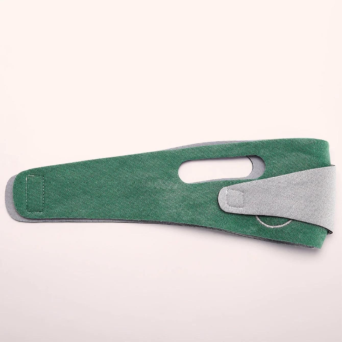 ضمادة تنحيف الوجه، قطعة واحدة باللون الأخضر للذقن المزدوجة والفك على شكل حرف V لشد الوجه وحزام الوجه للاستخدام اليومي #5