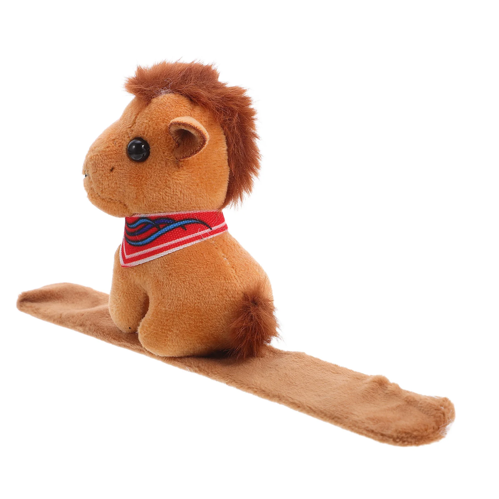 Horse Slap Bracelet Soft Small Animal Wristband Kids Cartoon Wristband Zodiac Party Favor Birthday Gift Toy Horse