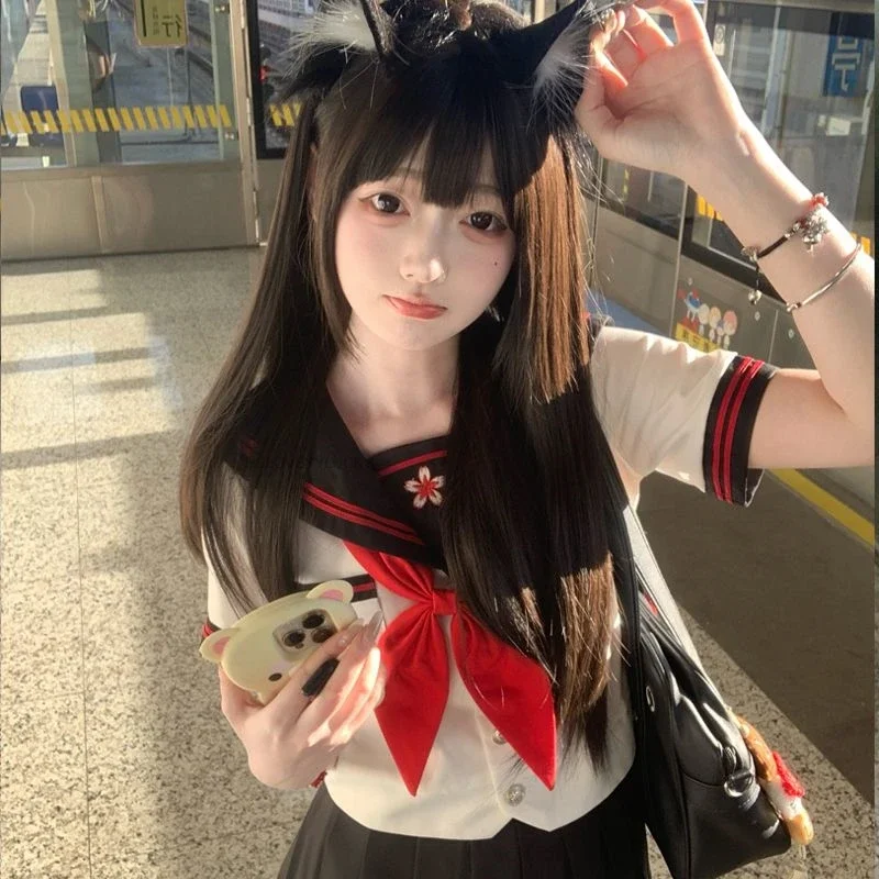 Japanische Koreanische Schule Kostüm Anzug Kostüm Hot Girl Sexy Tragen College Stil Frühling Herbst Uniform Set Mädchen Mode Set