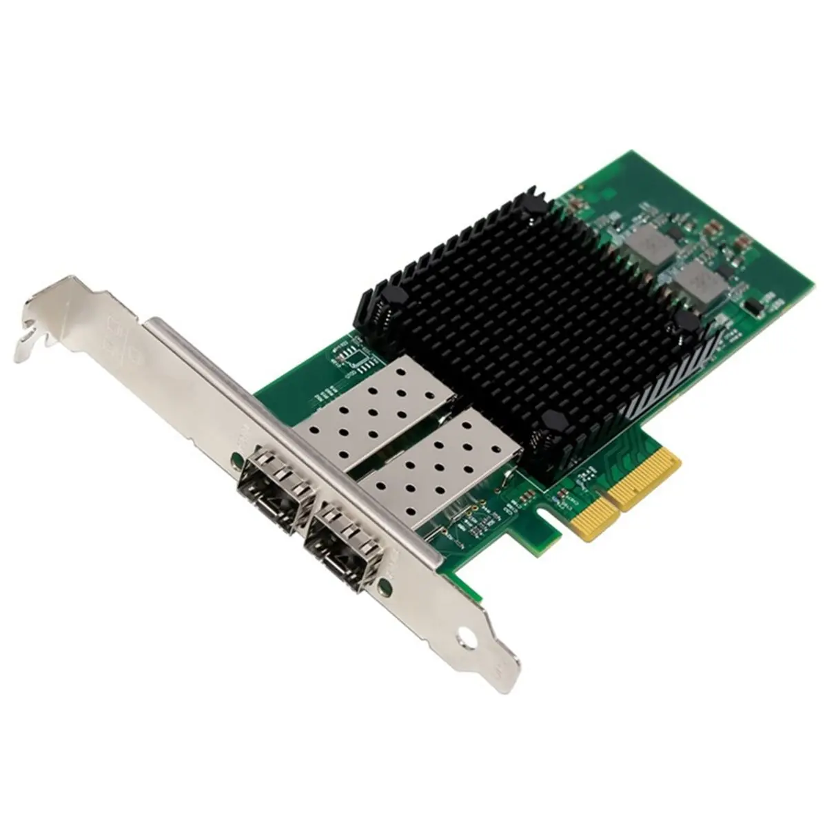 2PCS 10Gbps PCI-E X4 Fiber Network Adapter PCIE X4 10G Dual Port + Network Card Supports PXE & UEF