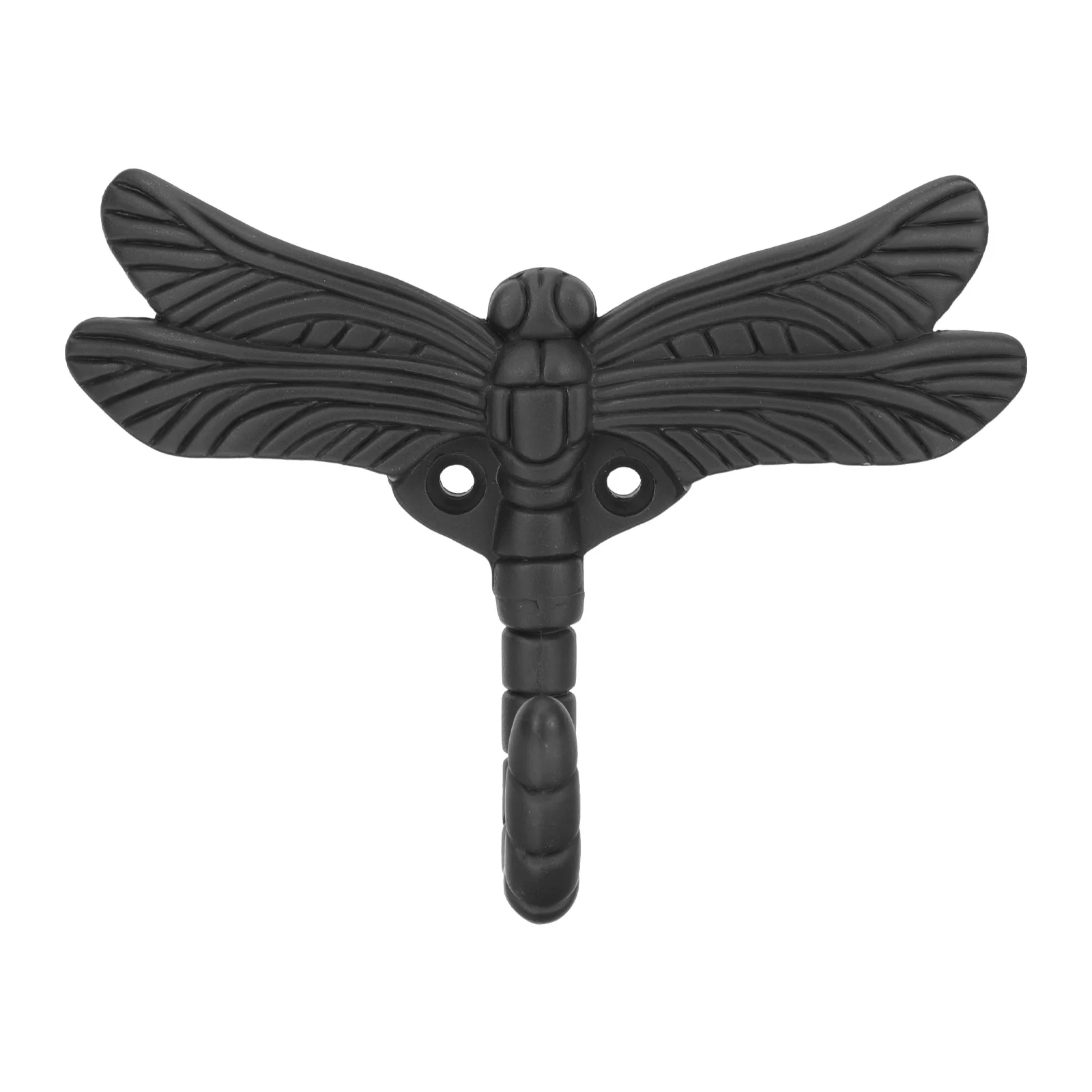 

Animals Decor Dragonfly Hook Retro Vintage Wall Hanger Towel Rack Multipurpose Black Mounted Decorative Coat
