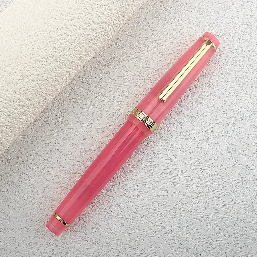 JINHAO 82-Füllfederhalter, EF F M Feder, transparent, fluoreszierend, blaue Tinte, Stift, Business-Briefpapier, Büro, Schulbedarf, Stifte
