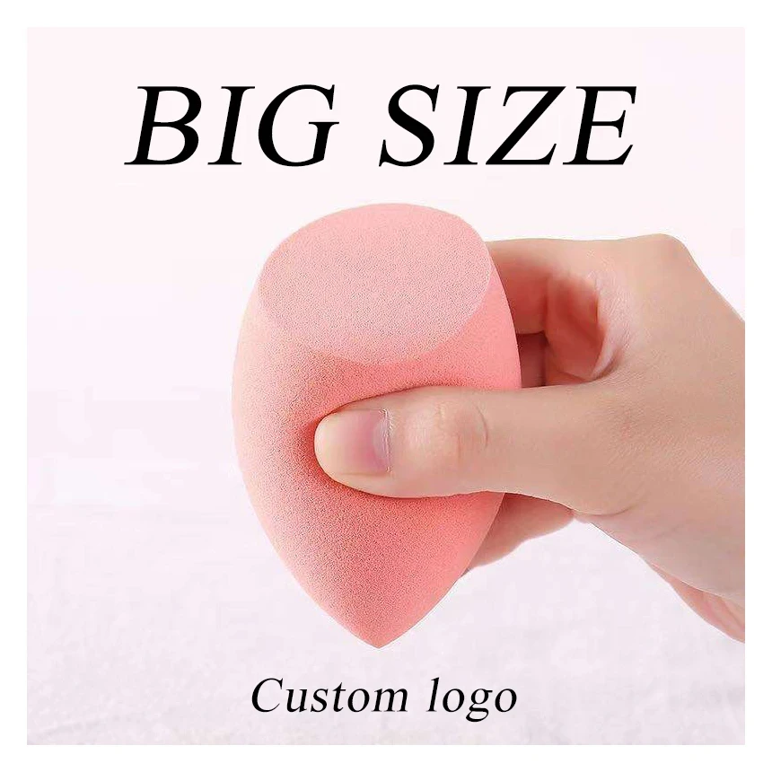 100個入り プライベートブランド 大きめサイズ ヴィーガンメイクアップスポンジ ラテックスフリー メイクアップブレンディングスポンジ