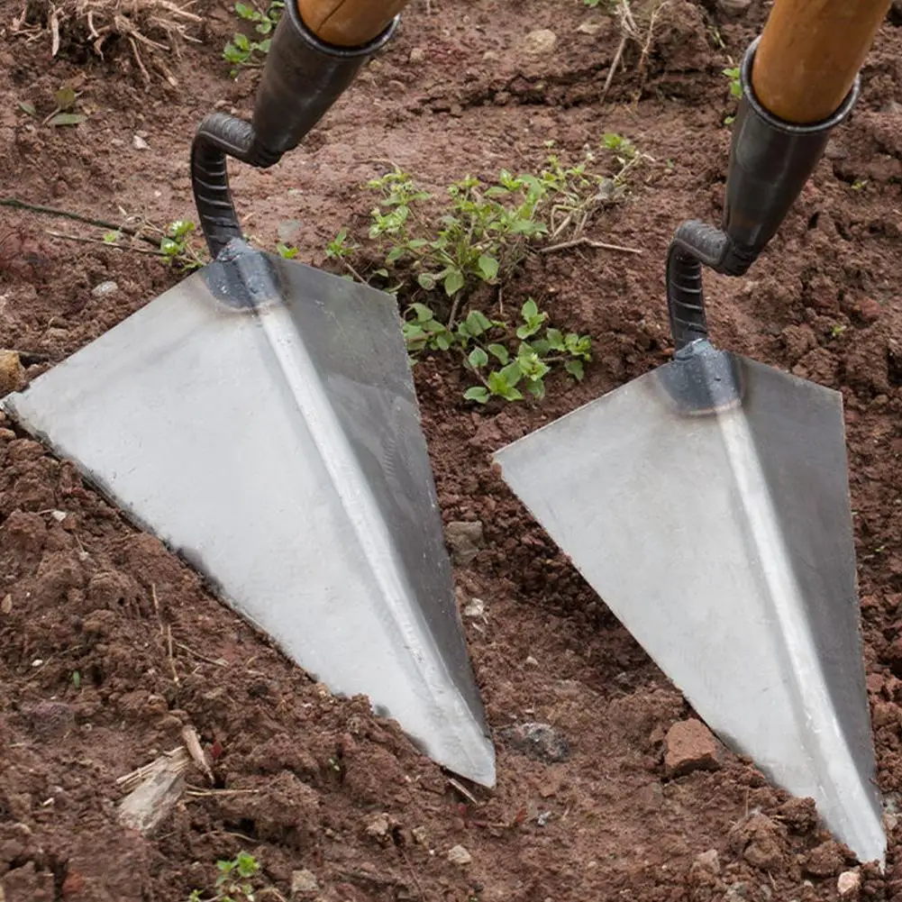 

Triangle Hoe Agricultural Land Turning Loose Soil Hoe Hand Plow/Plough Rake Hoe Agricultural Farming Digging Trenches Tools