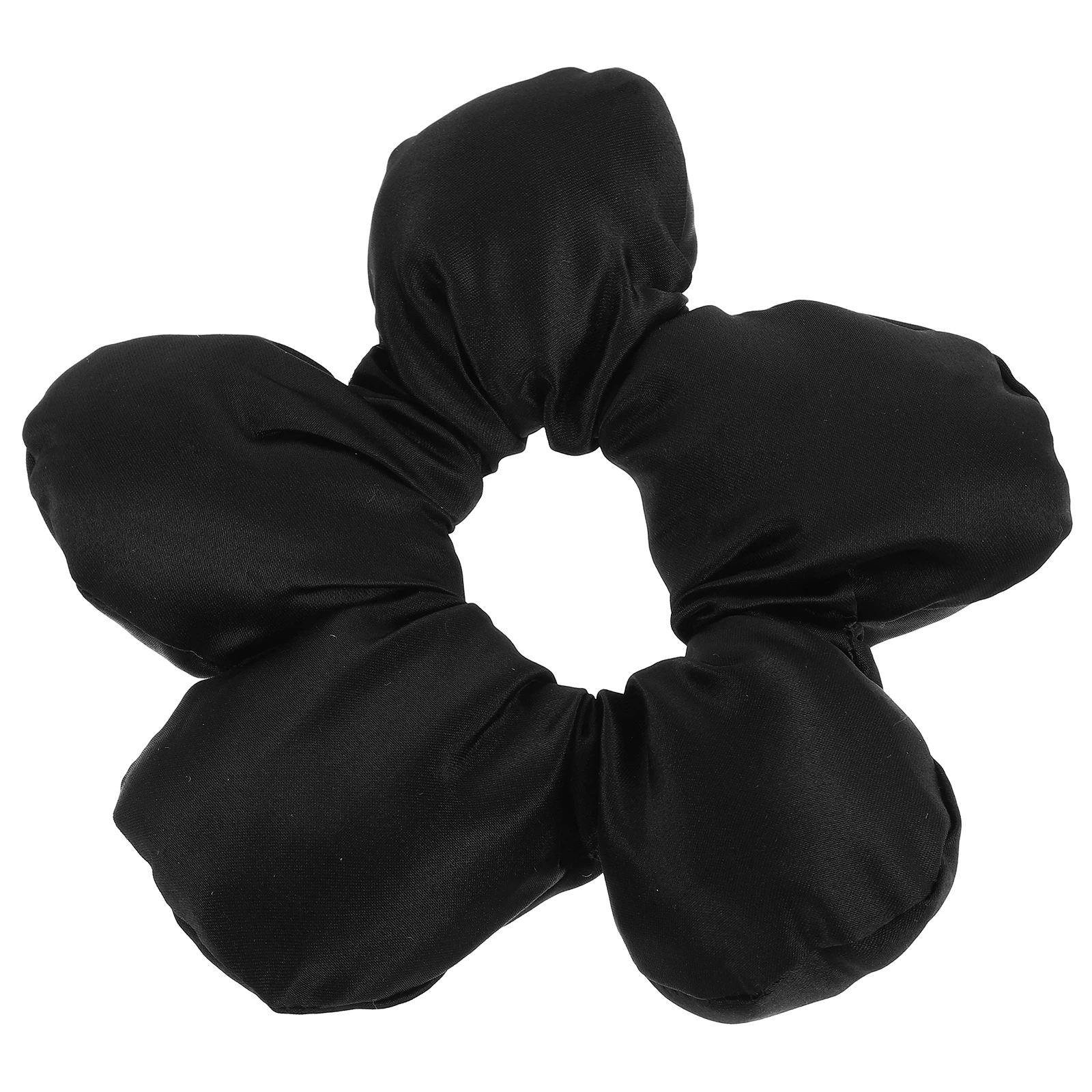 

Big Flower Hair Tie Black Scrunchies Extra Large Elastic Women Hairstyle Accessories Ponytail Holder Thick Hair Jewelry