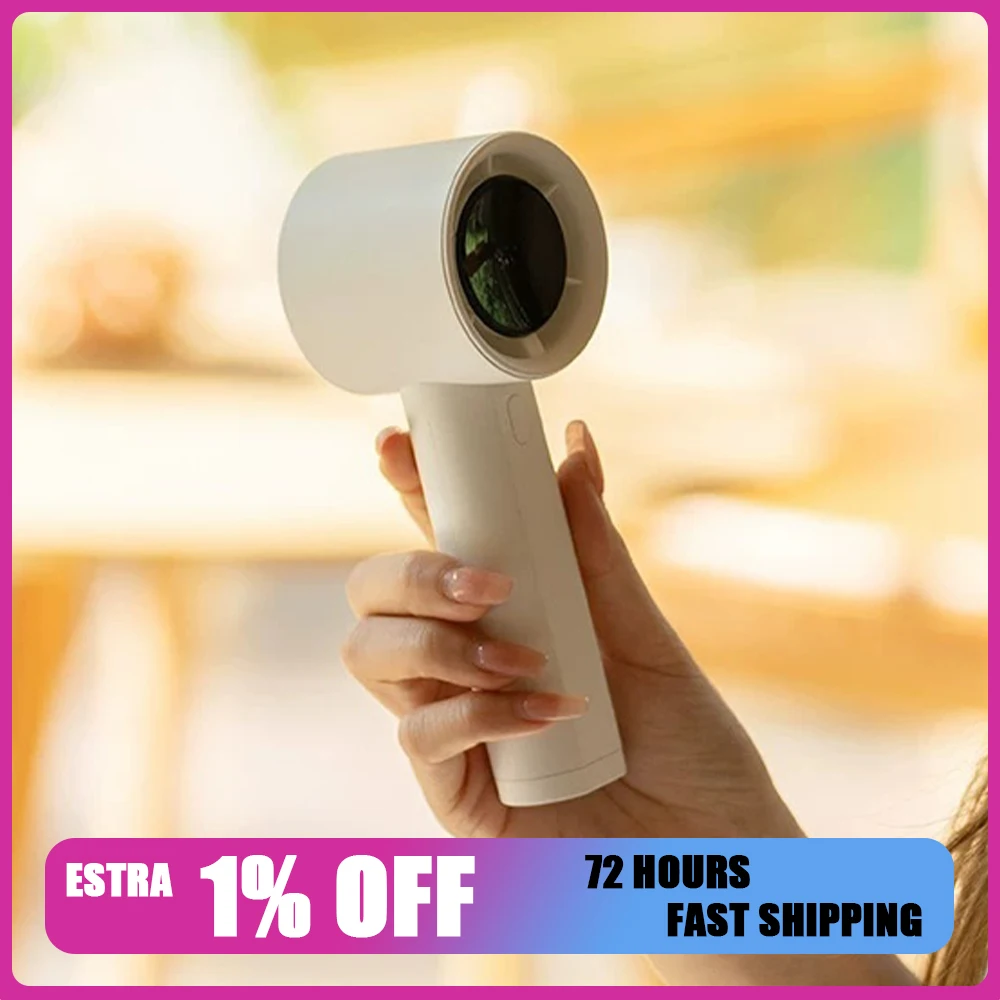 TEPSHINE L300 Handheld Fan High Rotation Speed And Large Air Volume Handheld Small Fan LED Digital Display Electric Quantity