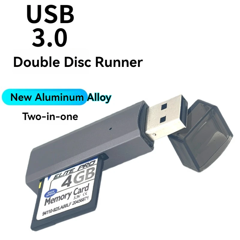 2-in-1 Multi Functional USB 3.0 Card ReaderMicro SD TFMemoryCardReaderUSBFlashDrive CardreaderAdapter For PCLaptops Accessories