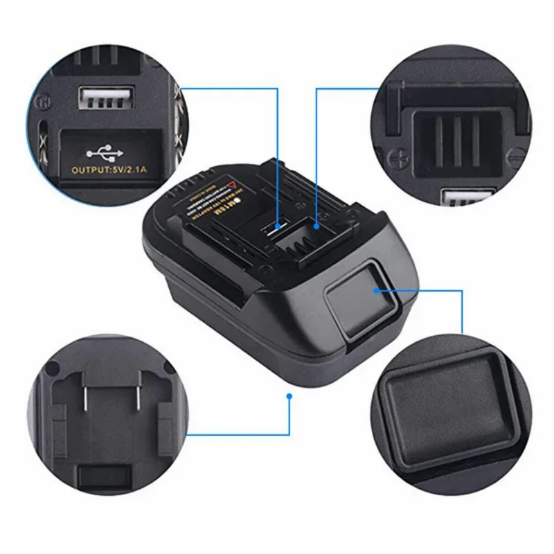 ZWINCKY-DM18M 배터리 어댑터, dewalt용 밀워키, Makita Bl1830 Bl1850 배터리용, 20V ~ 18V 배터리 변환