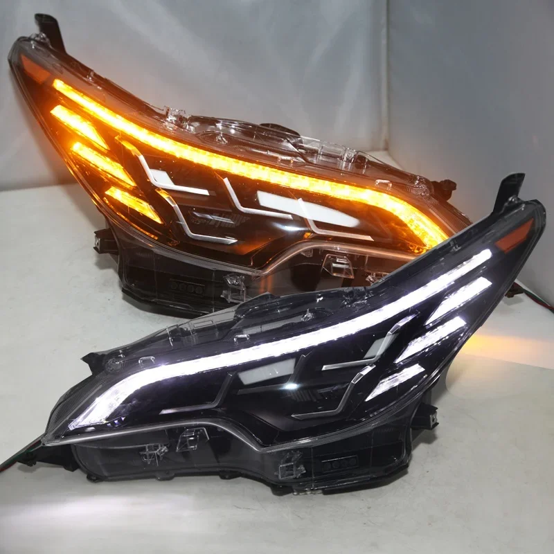 

Airow2019 год полностью светодиодная фара для Toyota Fortuner фары черный корпус динамический поворотный свет