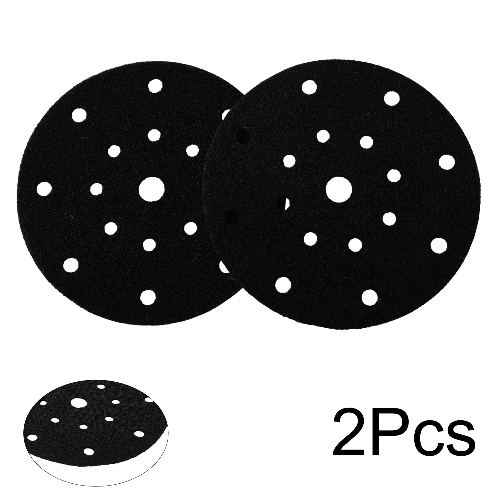 2Pcs 6Inch 150mm 17Holes Interface Pad Ultra-thin Protection Interface Disc For Polishing Grinding Sander Accessories