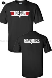 Top Gun Maverick Movie 80'S Jet Pilot Men'S Front And Back Unisex Tee Shirt Mens Running Shirts Xs-5Xl Streetwear All Seasons