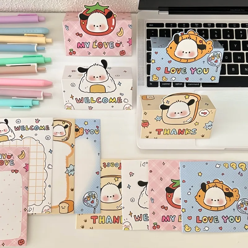 Original Cute Little Pa Puppy Out of The Card Head Card Back Small Card Material Packaging Gift Wrap Stickers Half Fold Card
