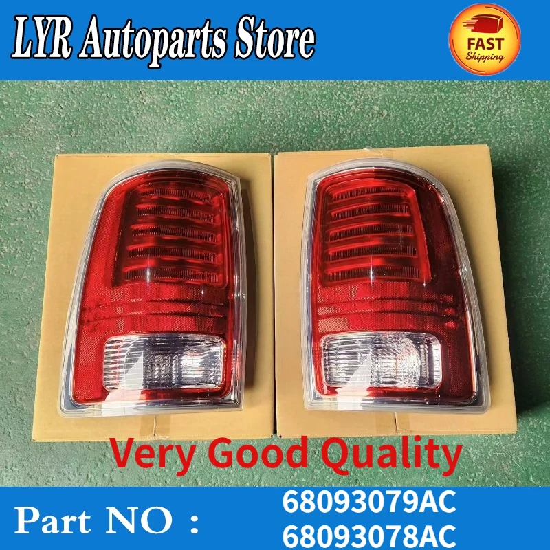 

High Quality Left or Right LED Tail Lights Lamp For 2013-2018 Ram 1500 2500 3500 Chrome Trim 68093079AC 68093078AC