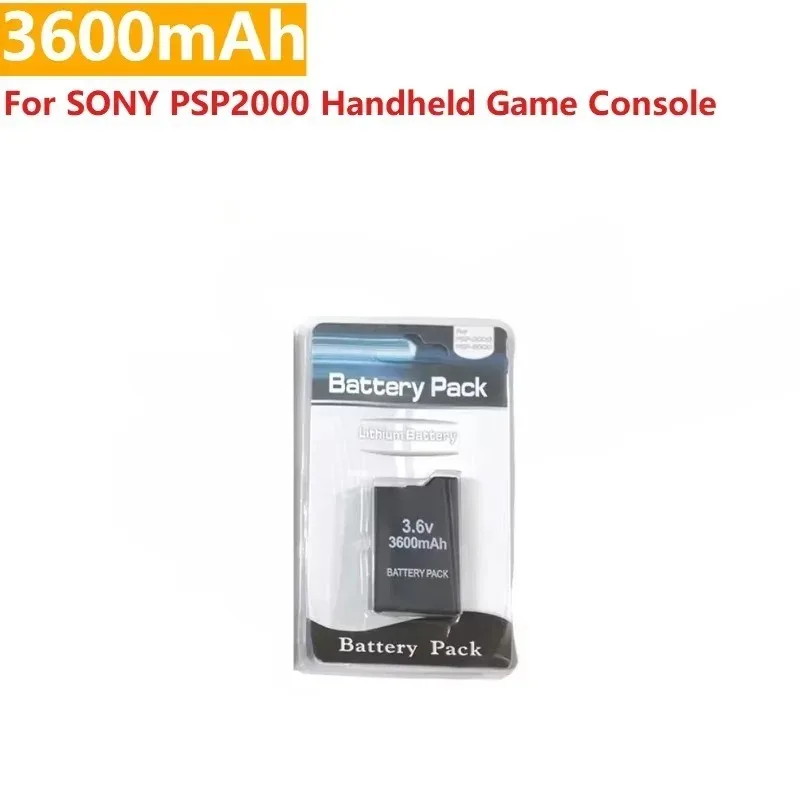 3,6 V 2400mAh para SONY PS Lite PSP-2000 PSP-3000 PSP-3004 3600mAh para SONY PSP2000 consola de juegos portátil paquete de batería de respaldo