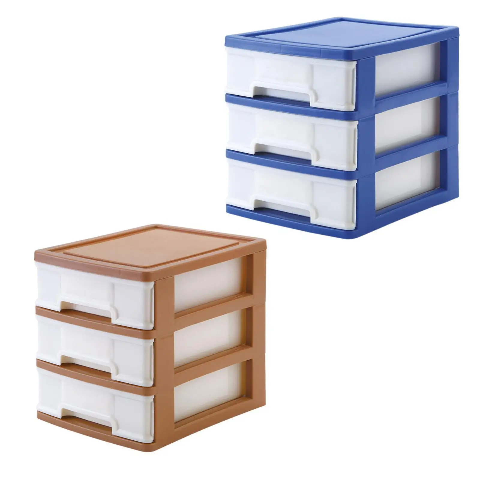 Tabletop Storage Drawer 3 Layers Cosmetics Case Storage Organizer Storage Rack for Dressing Toiletries Home Makeup Bathroom