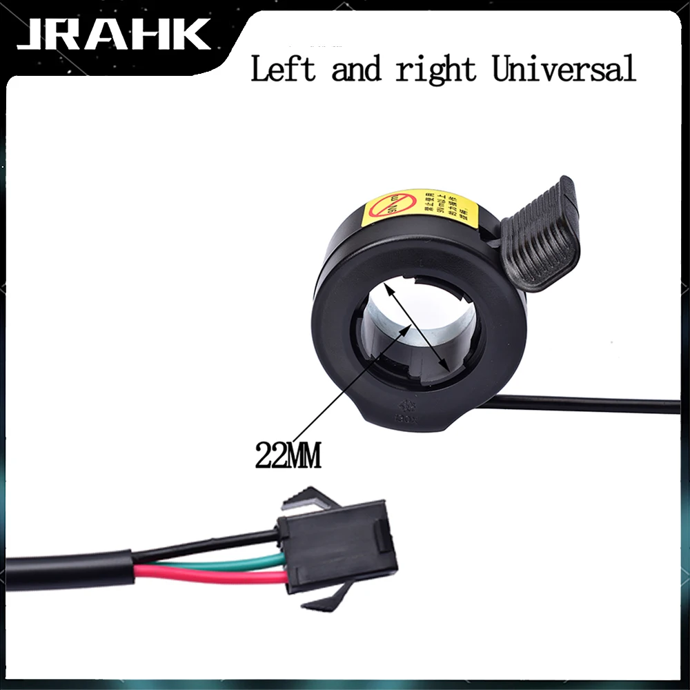 JRAHK Electric Scooter Control  Thumb Throttle Handlebar 108x 130x Speed Left Right Handle For E-bike AcceleratorThrottle Grip