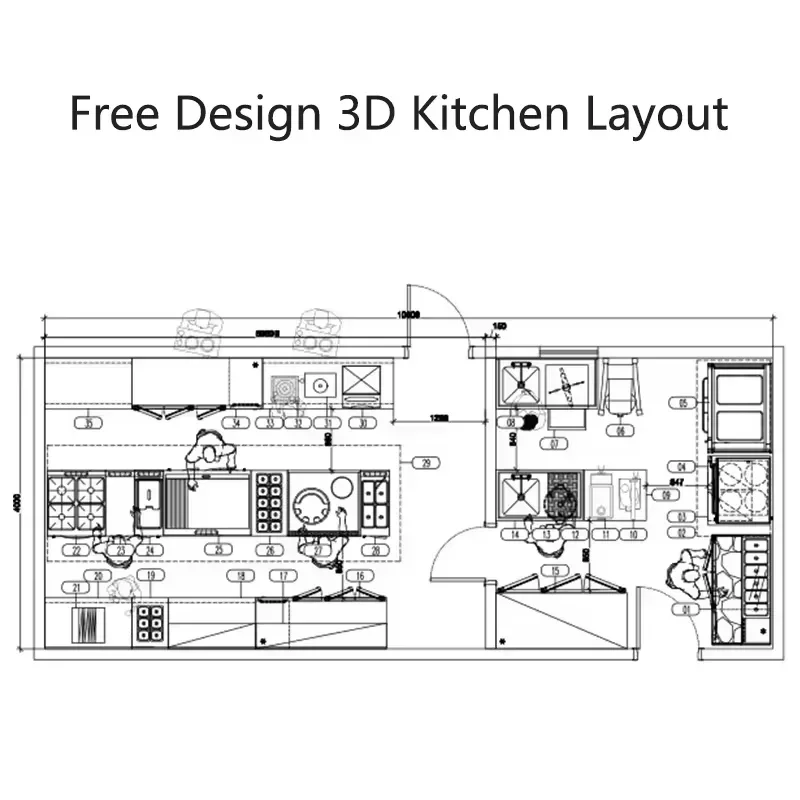 Lista profissional de equipamentos de cozinha para restaurante de hotel, ferramentas e equipamentos comerciais personalizados OEM/ODM