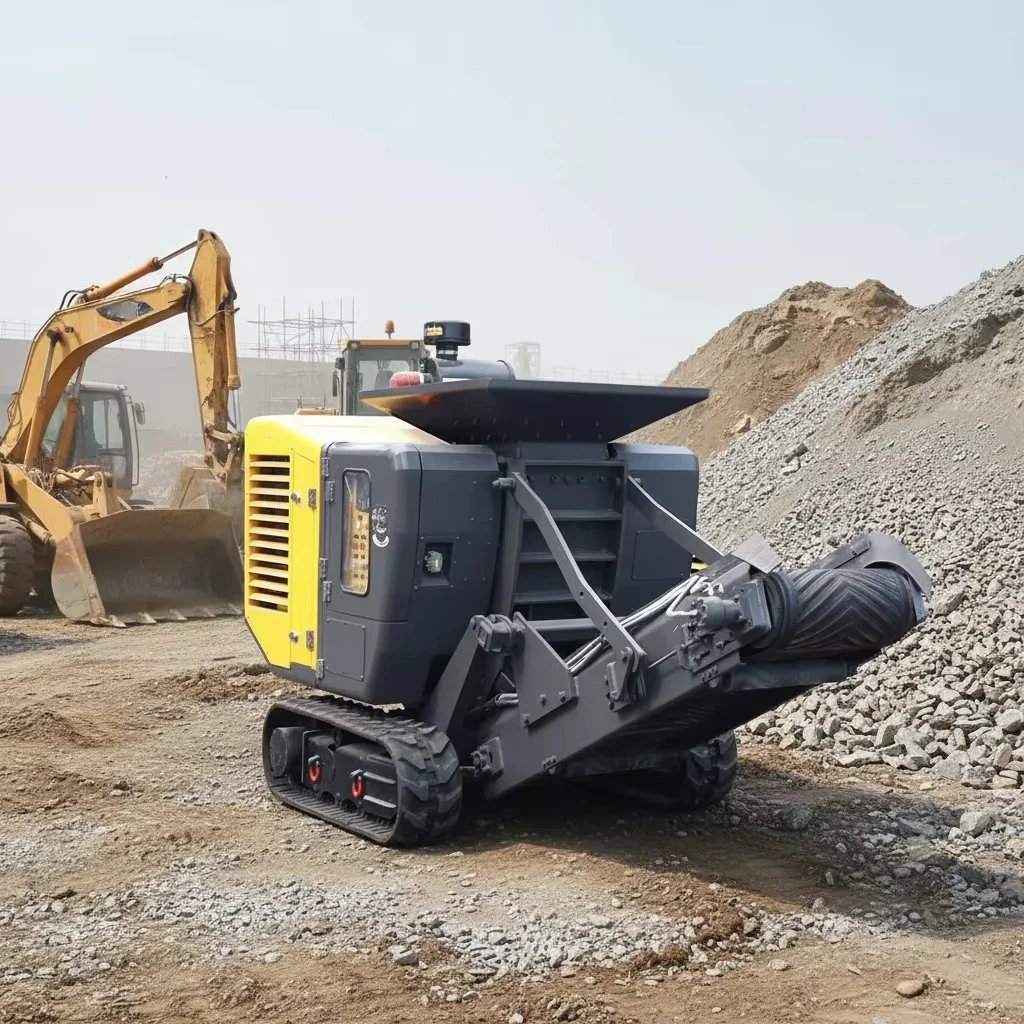 Portable Mobile Jaw Crusher High Capacity for Ore Mining Construction Stone Crushing Station