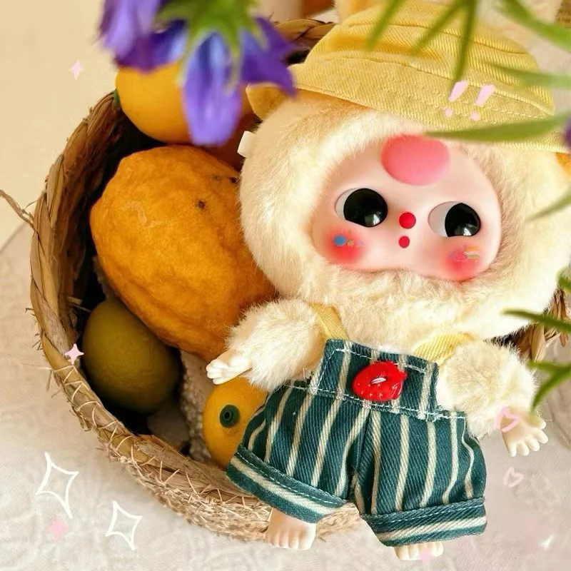 Caja ciega de la serie de conejo pequeño Macaron de tres años para bebé auténtico, adorno de juego de marea, colgante, muñeca bonita creativa, juguete para regalo