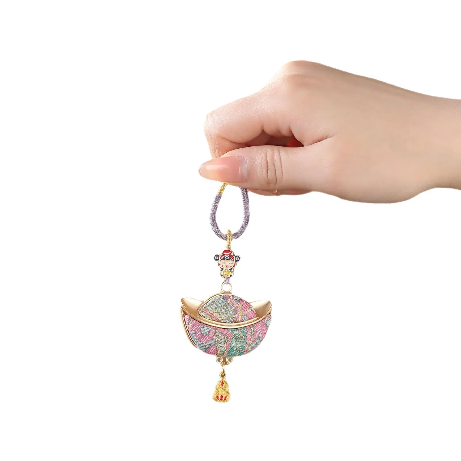 Cz yuanbao pendant song brocade bag pendant brocade fabric lai cai pendant