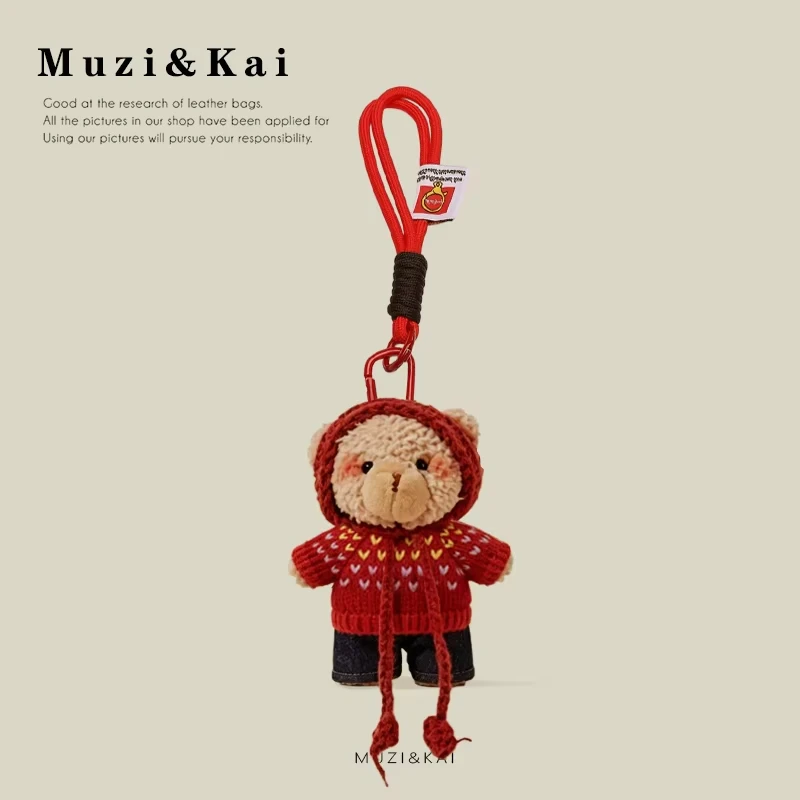 【Spend $37 or more and get $7 off】Bag charm keychain gift, cute cartoon pendant key ring, bag decoration accessory