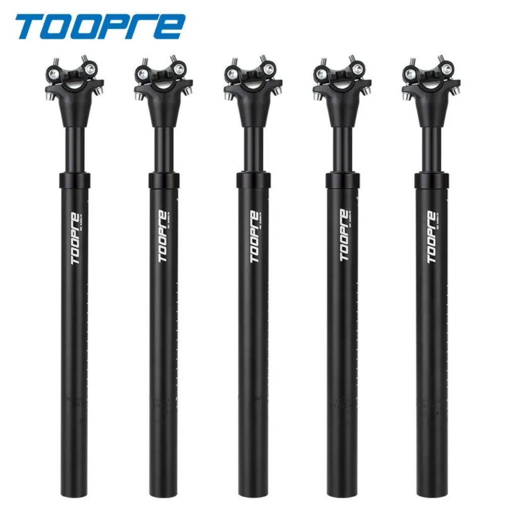 

TOOPRE MTB Suspension Seatpost Aluminum High Resilience Bicycle Seat Post Shock Absorb 27.2/28.6/30.4/30.9/31.6*400mm